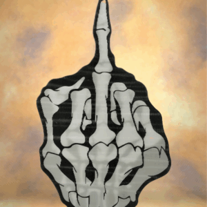 3D Стикер за Кола – Fuck You Дизайн - Hover Image