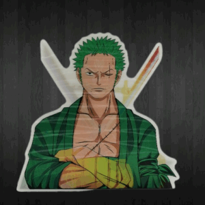 3D стикер за кола Roronoa Zoro One Piece водоустойчив за тунинг