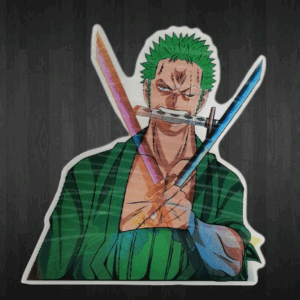 3D стикер за кола Roronoa Zoro One Piece - Водоустойчив - Hover Image