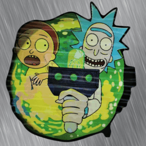 3D стикер за кола Rick and Morty водоустойчив за тунинг
