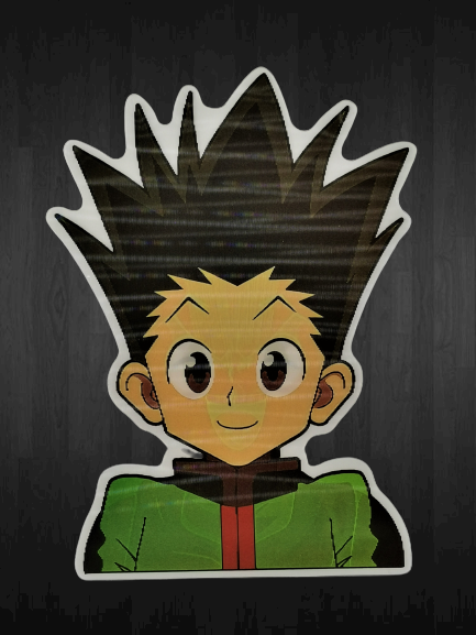 3D анимиран стикер Gon Freecss от анимето Hunter x Hunter.