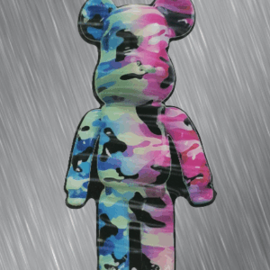 3D Стикер за Кола Bearbrick Camo - с мече - Hover Image