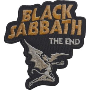 Текстилна нашивка Black Sabbath The End с бродиран летящ демон