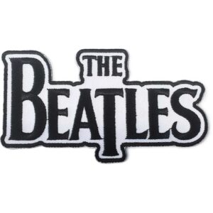 Оригинална нашивка на The Beatles с класическо черно-бяло бродирано лого