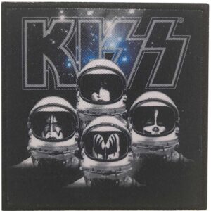 Оригинална квадратна нашивка на KISS с членовете на бандата като астронавти