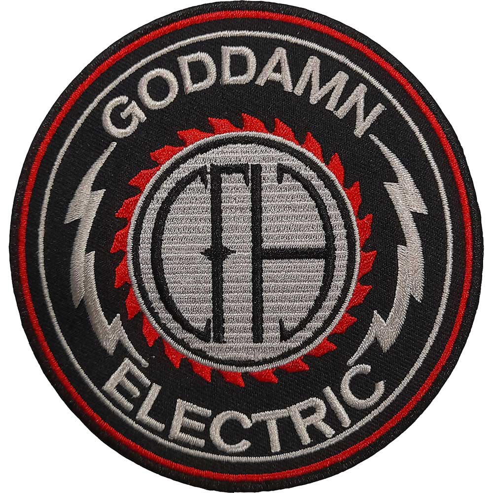 Голяма кръгла нашивка на Pantera с лого CFH и надпис Goddamn Electric