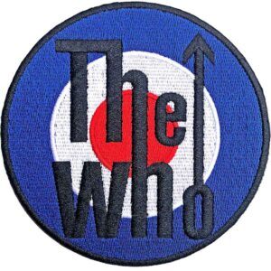 Оригинална кръгла рок нашивка на The Who с Target Logo в синьо, бяло и червено