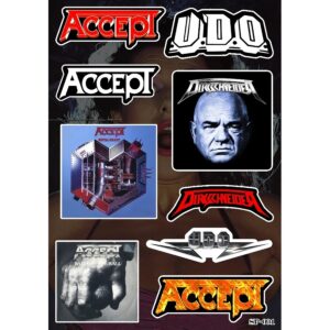 Комплект стикери за лаптоп Accept и U.D.O. с обложки на албуми