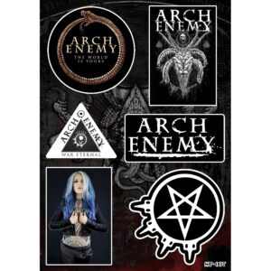 Комплект стикери за лаптоп Arch Enemy с логото Pure Fucking Metal