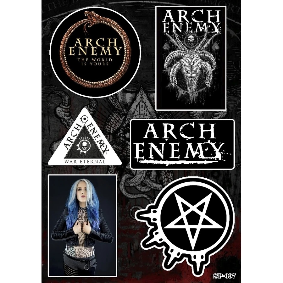 Комплект стикери за лаптоп Arch Enemy с логото Pure Fucking Metal