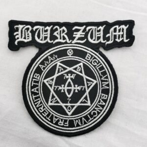 Текстилна нашивка Burzum с висококачествена бродерия на окултен символ
