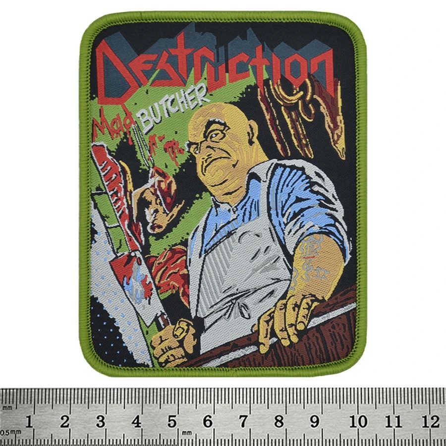 Правоъгълна нашивка Destruction Mad Butcher с изображение на касапин.