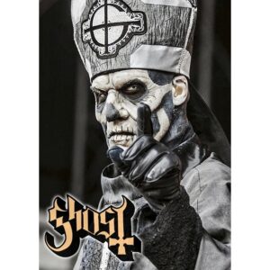 Плакат на Ghost с Papa Emeritus II в папски одежди