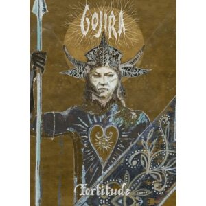 Постер за стена Gojira с илюстрация на войн от албума Fortitude върху кафяв фон