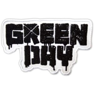 Нашивка Green Day с разлято черно лого за пънк рок фенове