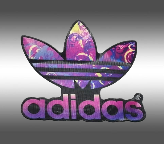 3D стикер за кола Adidas – Ефектен холограмен дизайн - Image 2