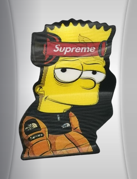 3D стикер за кола Барт Симпсън – Supreme Streetwear - Image 3