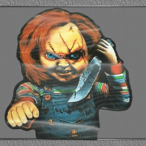 Хорър 3D стикери за кола и телефон Чъки Child's Play