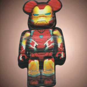 3D стикери за кола и телефон Iron Bear мече супергерой броня