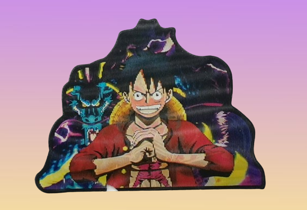 3D аниме стикери за кола One Piece Луфи за телефон сменящи се изображения