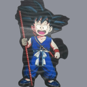 3D стикер за кола Dragon Ball малкият Сон Гоку с вълшебен посох и усмивка