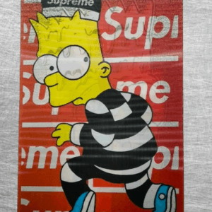 3D стикер за кола Барт Симпсън Supreme дизайн за лаптоп Семейство Симпсън