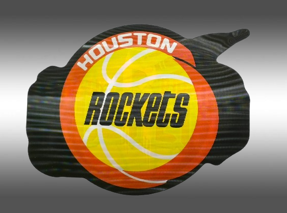 3D стикер за кола Houston Rockets баскетболен дизайн за лаптоп NBA лого