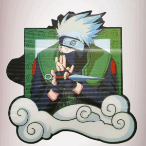 3D стикер за кола Наруто и Какаши аниме дизайн за лаптоп Naruto Kakashi