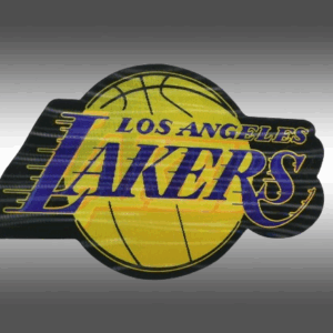 3D стикер за кола Лос Анджелис Лейкърс NBA лого с променящ се ефект