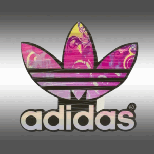 3D Стикер за Кола Adidas - цветно лого - Hover Image