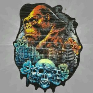 3D стикер за кола King Kong Godzilla Vs Kong дизайн за лаптоп черепи