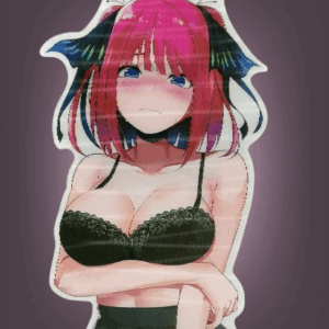 3D стикер за кола Nino Nakano еротичен аниме дизайн Quintessential Quintuplets Waifu