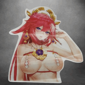 3D Стикер за кола Yae Miko – Визия от Genshin Impact - Hover Image