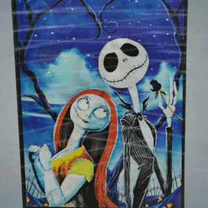 3D стикер за кола The Nightmare Before Christmas с Джак и Сали за лаптоп