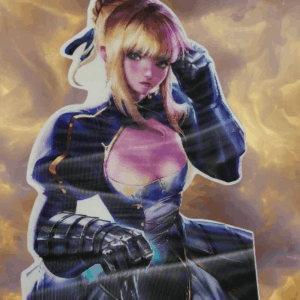 3D стикер за кола Saber Alter секси аниме дизайн за тунинг