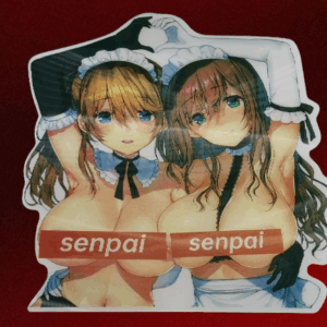 3D стикер за кола и мотор Maid Senpai хентай прислужници