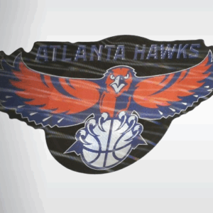 3D Стикер за кола Atlanta Hawks – Баскетболен тунинг - Hover Image