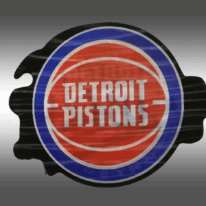 3D стикер за кола Detroit Pistons – Баскетболен дизайн - Hover Image