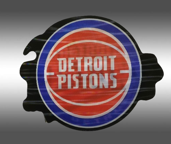 3D стикер за кола Detroit Pistons – Баскетболен дизайн - Image 2