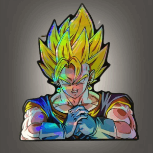 Холограмен стикер Vegito Dragon Ball за кола и лаптоп