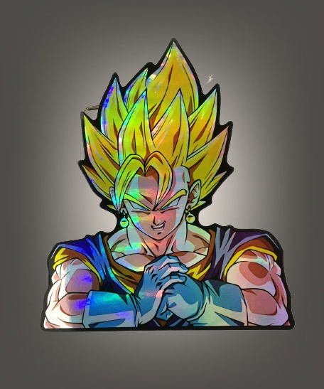 Холограмен стикер Vegito Dragon Ball за кола и лаптоп