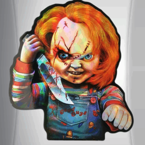 3D стикер за кола Чъки холограмен хорър дизайн за лаптоп Child's Play