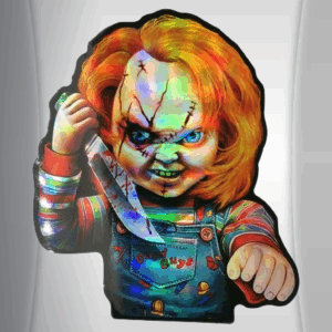 3D Стикер за Кола Чъки (Chucky) - Холограмен Дизайн - Hover Image