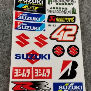 Стикери за мотор Suzuki Akrapovic Monster Energy лепенки за каска