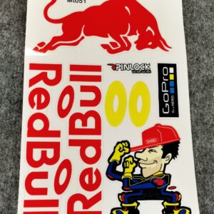 Стикери за мотор Red Bull и лепенки GoPro за тунинг на каска