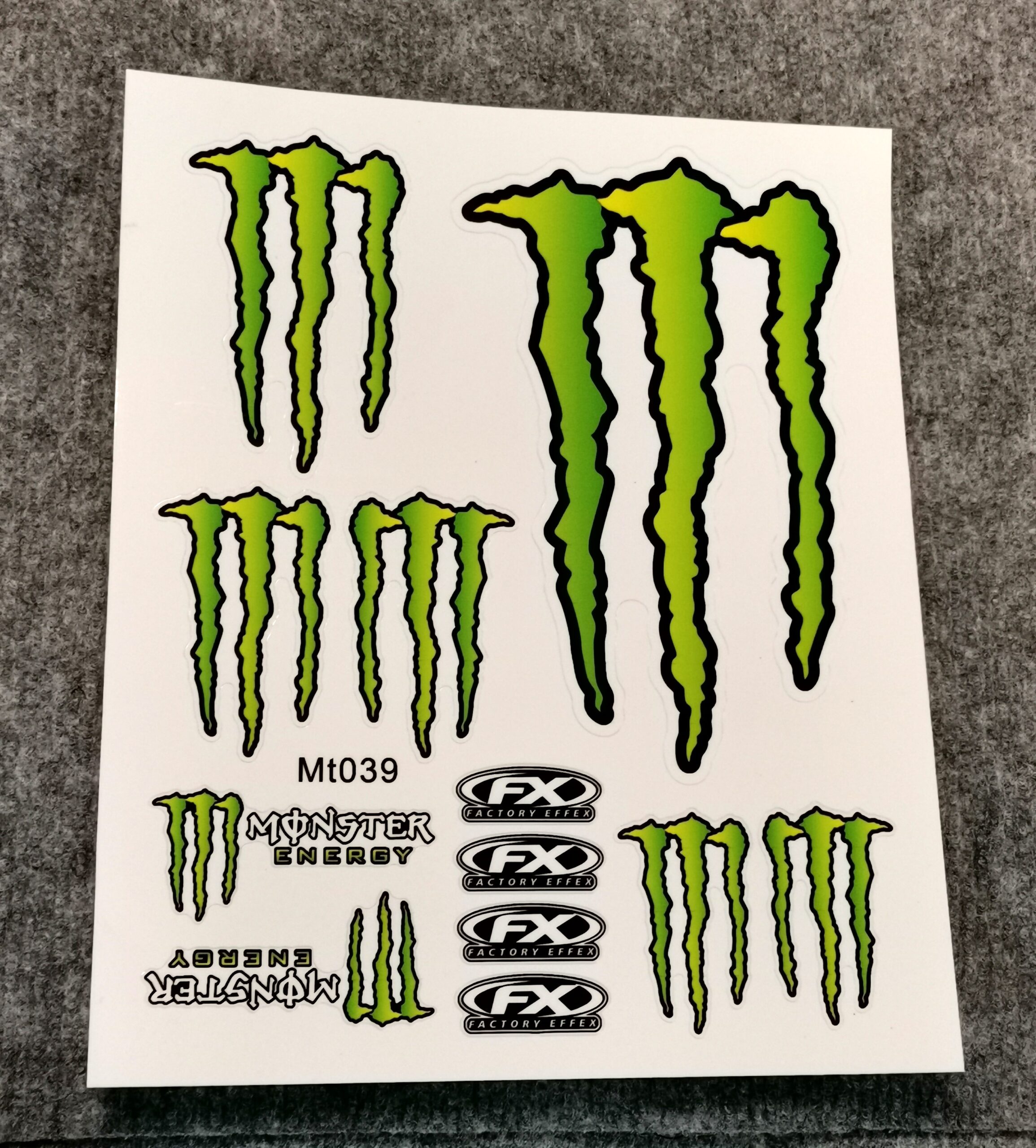 Комплект стикери за кросов мотор Monster Energy и FX Factory Effex