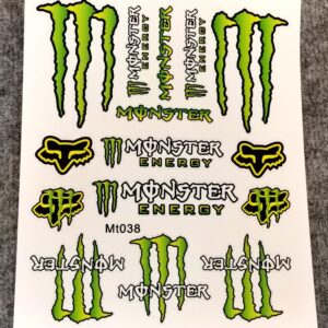 Стикери за мотор Monster Energy Fox лепенки за каска и тунинг