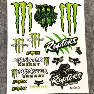 Monster Energy, Raptors и Fox стикери за декорация на каска и мотор