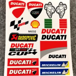 Стикери за мотор Ducati и MotoGP с лепенки Akrapovič и Michelin