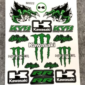 Стикери за мотор Kawasaki Ninja Monster Energy лепенки за каска